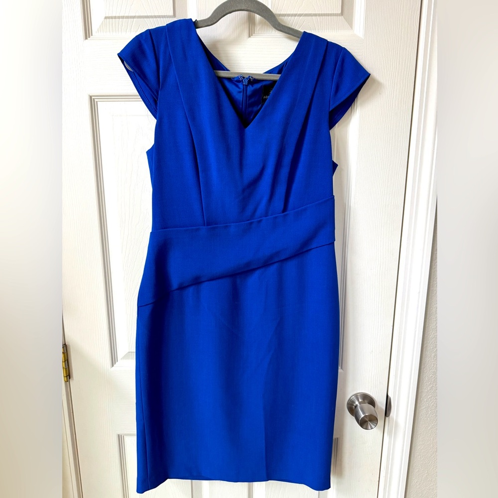 Adrianna Papell Royal Blue Midi Dress